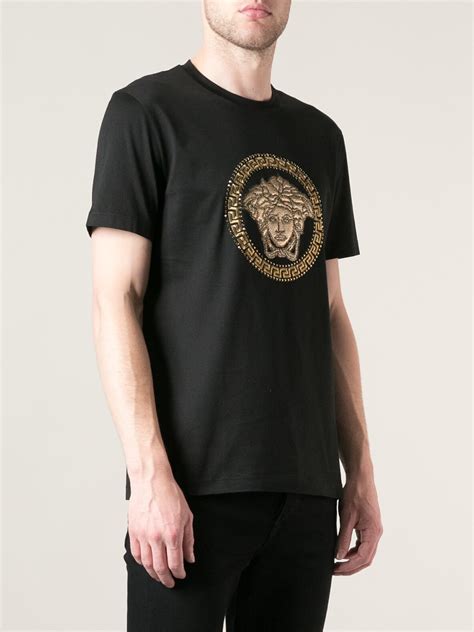 versace black medusa t-shirt|men's Versace t shirt sale.